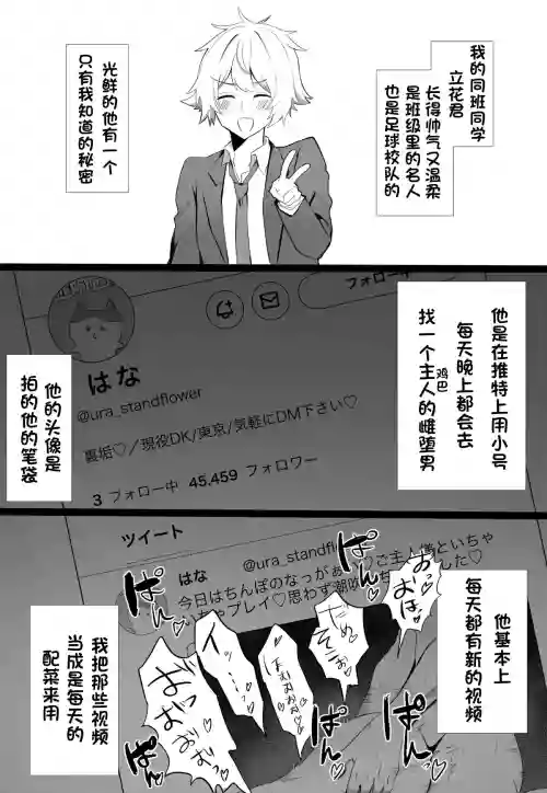 關於我同學是推特上發性交影片的反差雌墮男這件事〔白番茄渣翻〕圖