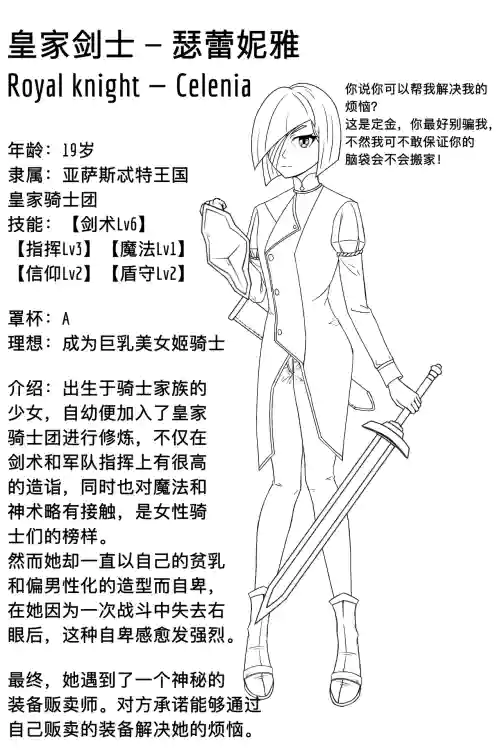 Flat-Chested Kigurumi Knight图